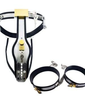 Chained Thigh High Chastity Belt & Cuffs