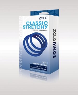 Zolo Classic Stretchy Silicone Cock Ring 3-Pack