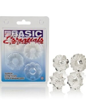 Basic Essentials Set of 4 Cock Rings