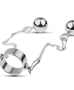 Bondage Play Penis Ring With Balls - Long