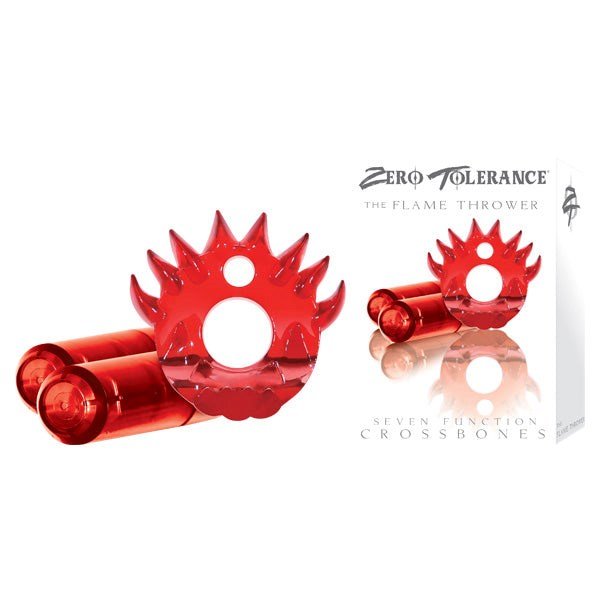 Crossbones Flame Thrower Double Bullet in Red