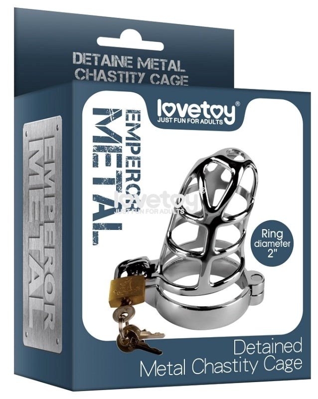 Detained Metal Chastity Cage