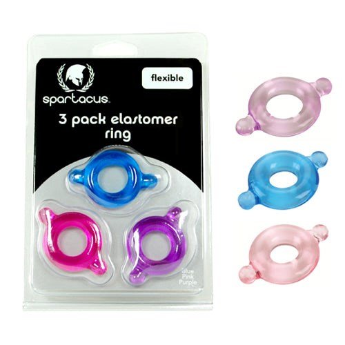 Elastomer Cock Ring 3 Pack - Set 1