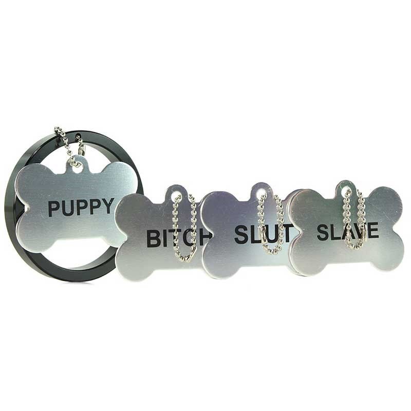 Recruit Aluminum Cock Ring With 4 Dog Tags