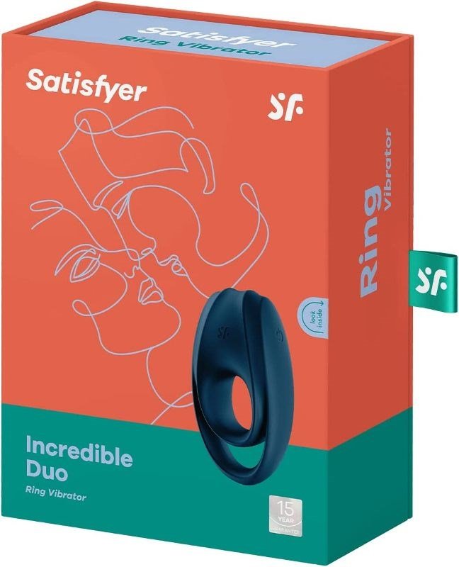 Satisfyer Incredible Duo Ring Deep Blue