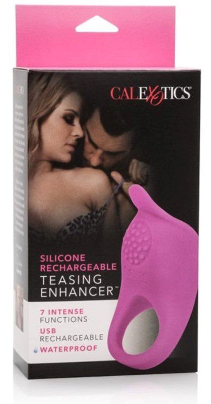 Silicone Rechargable Teasing Enhancer Purple