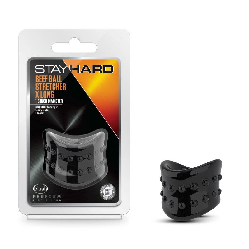 Stay Hard Beef Ball Stretcher X Long - Black