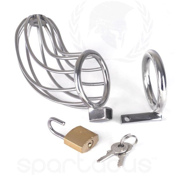 Bird Cage Male Chastity Devices With Padlock and Keys