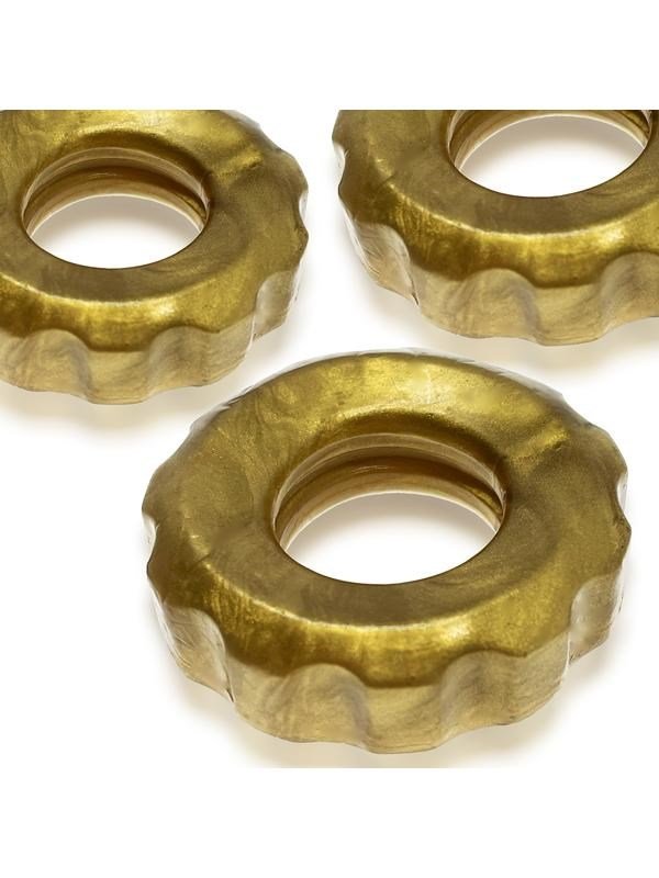 Hunkyjunk Super Huj 3-Pack Cock Rings Bronze Metallic