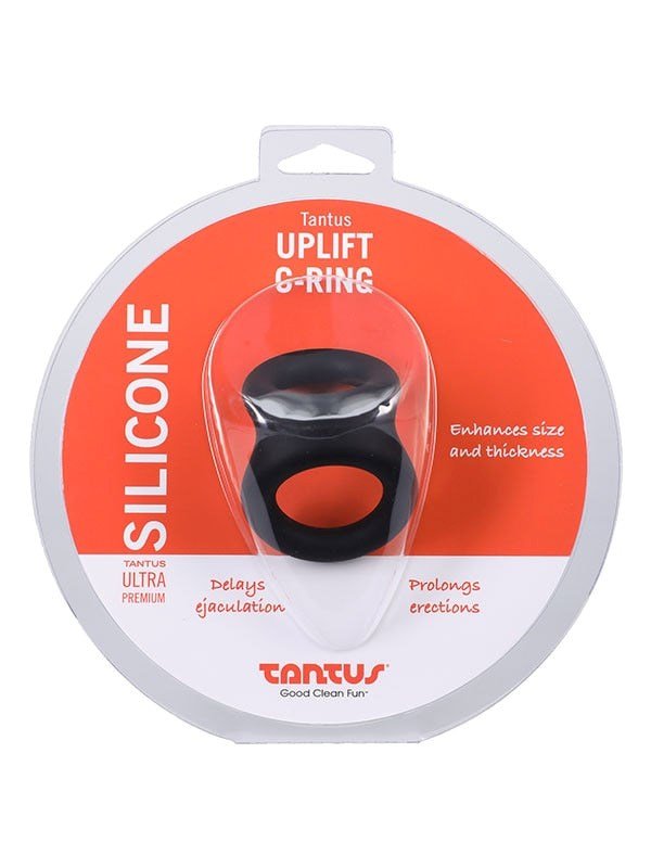 Tantus Uplift Silicone Cock Ring Onyx