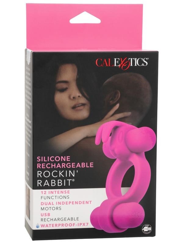 California Exotics Silicone Rechargeable Rockin Rabbit Penis Ring