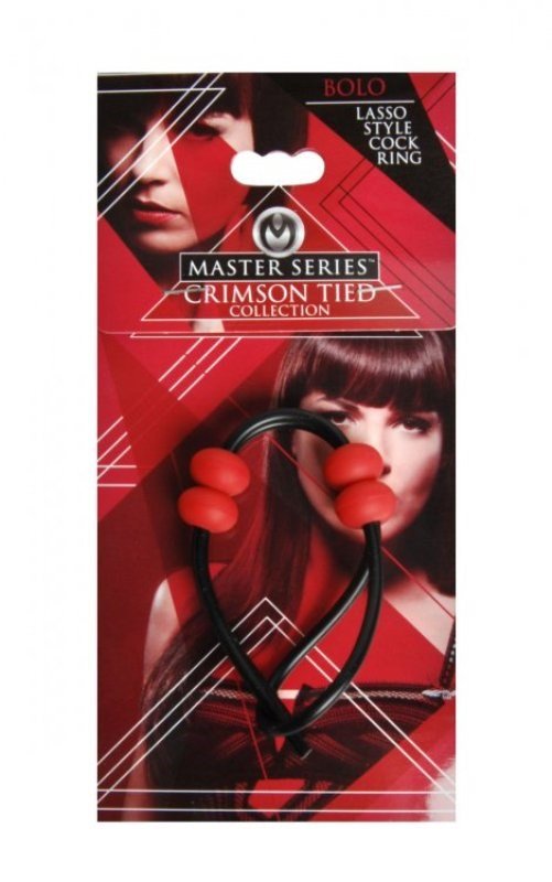 Master Series Crimson Tied Bolo Lasso Cock Ring