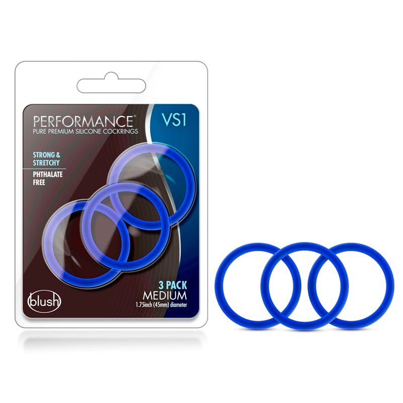 Performance VS1 Pure Premium Silicone Cock Rings Medium