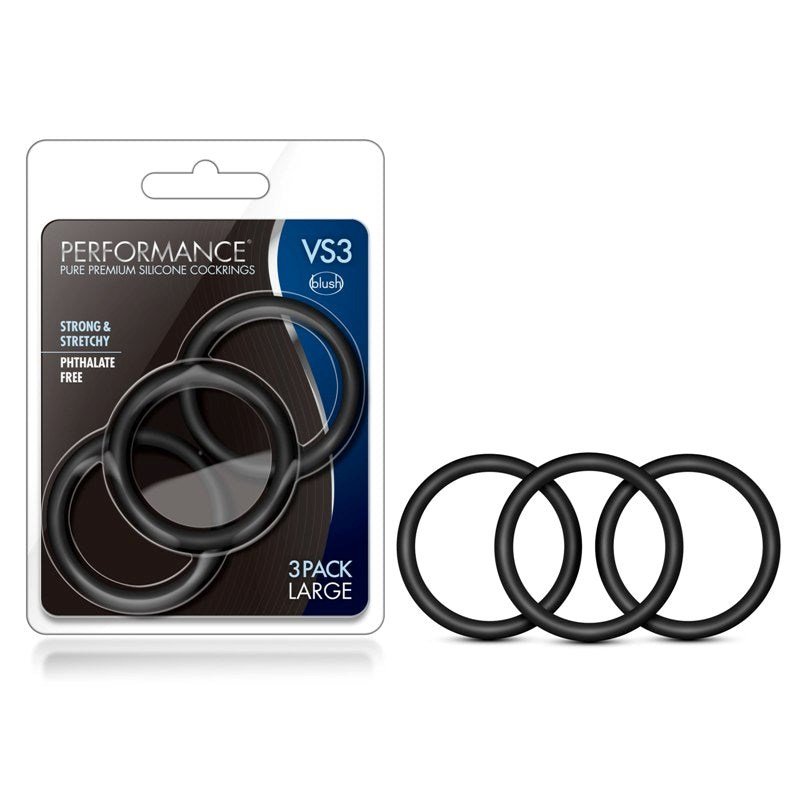 Performance VS3 Pure Premium Silicone Cock Rings Large
