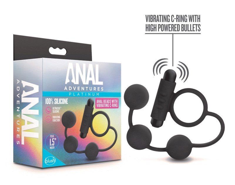Platinum Anal Beads & Vibrating C-Ring
