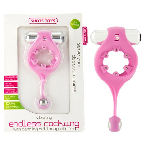 SHOTS Vibrating Endless Cockring With Ball