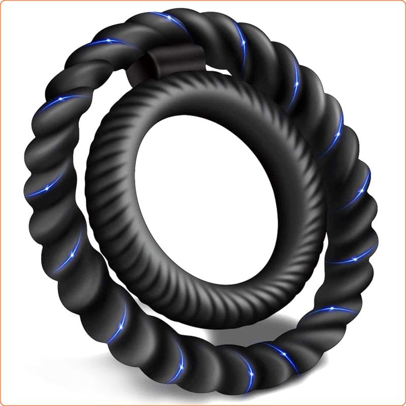 Silicone Dual Textured Penis Ring For Intense Pleasure