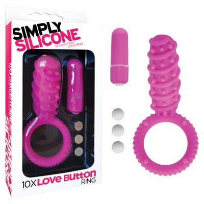 Simply Silicone 10X Love Button Ring