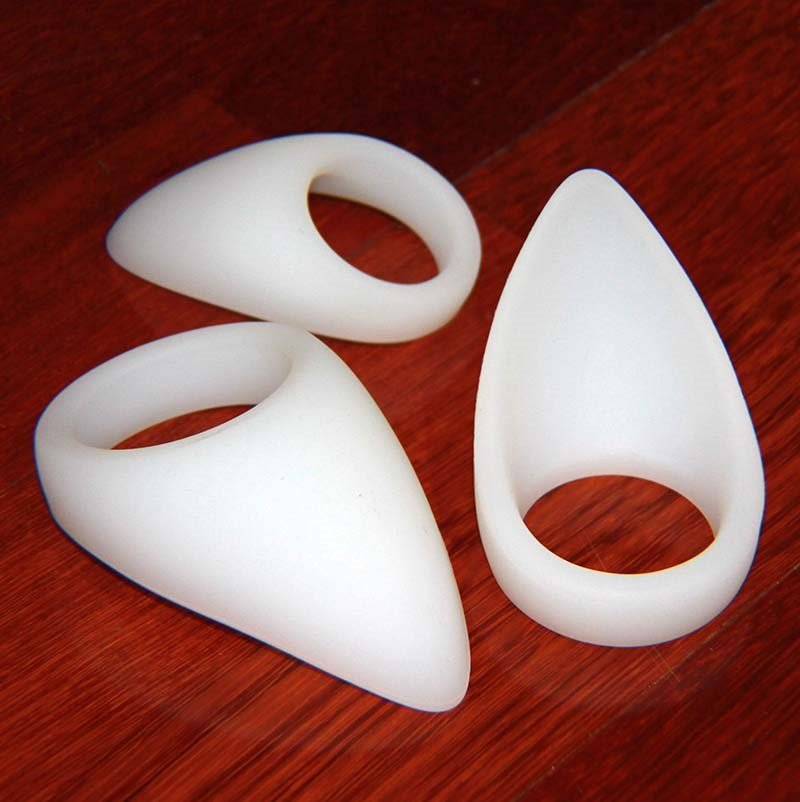 White Silicone Tear Drop Cock Ring